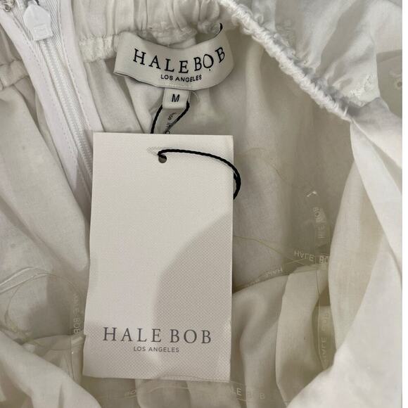 NWT Hale Bob Chevonne Solid Eyelet Dress Size Medium - Picture 5 of 6